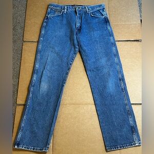 Vintage Wrangler George Strait Jeans Mens 34x32 Blue Denim  13MGSHD Cowboy Cut.